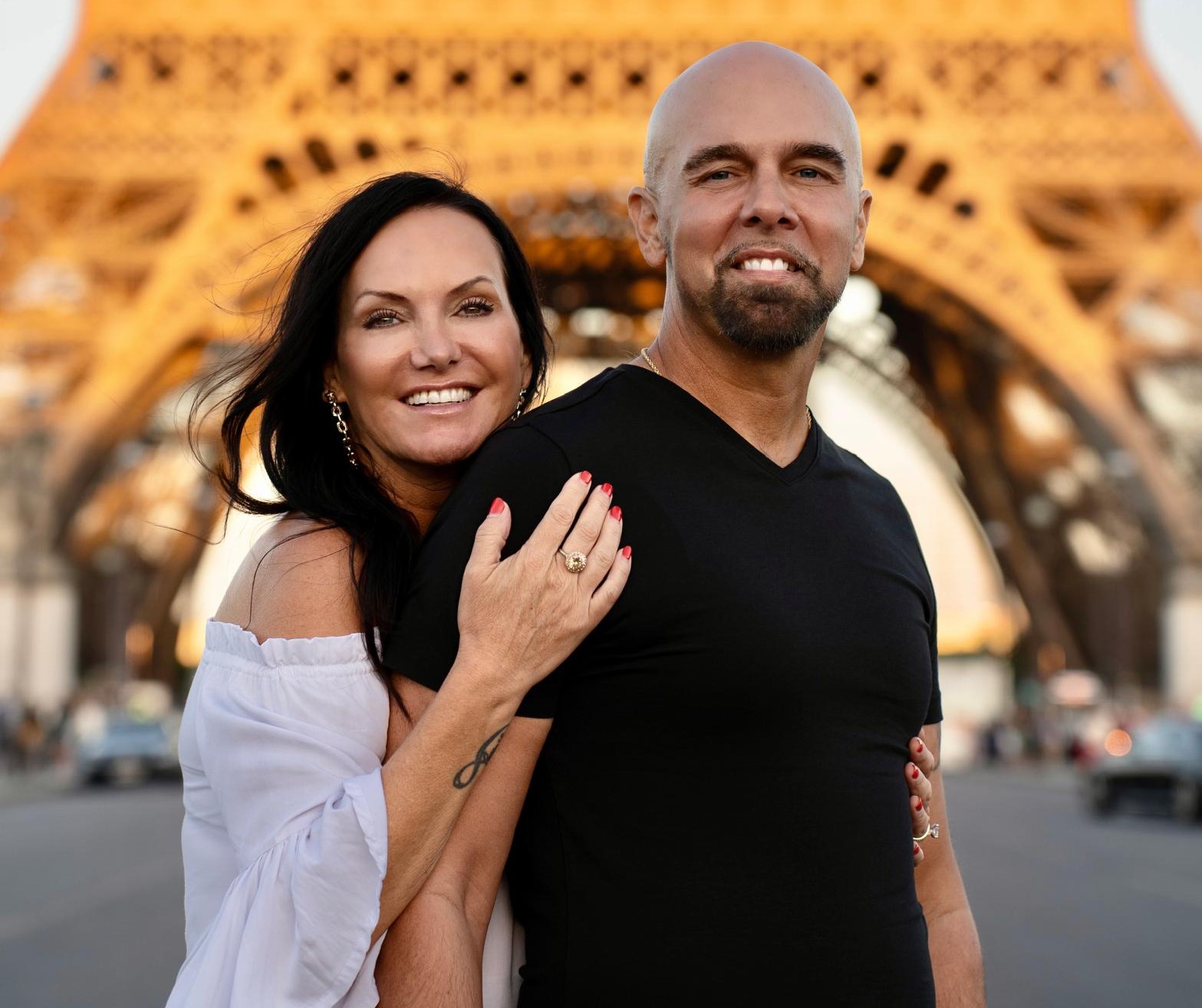 Happy couple embracing